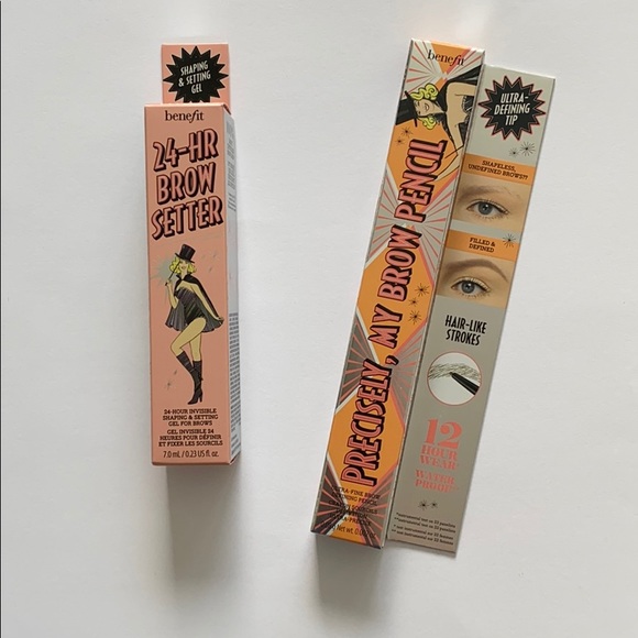 Benefit precisely, my brow pencil and 24-hr gel